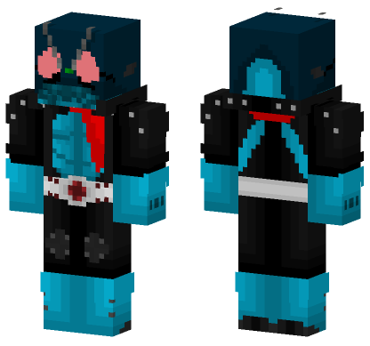Hopper 1 Update Kamen Rider Minecraft Bedrock skin