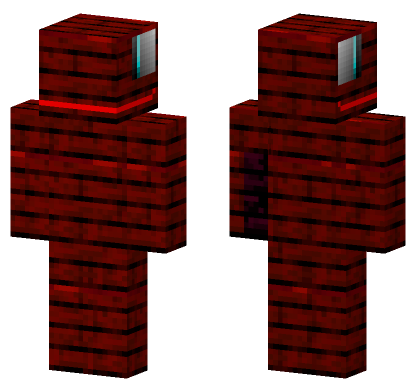 Horrific Radioactive Plank Raptor Minecraft Bedrock skin
