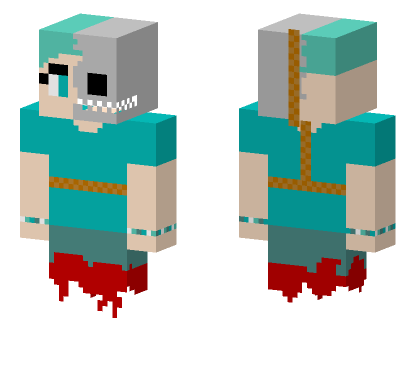 Horror Agua Phase 2 Minecraft Bedrock skin