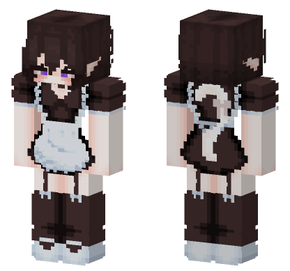 Hoshi Maid Dress Minecraft Bedrock skin
