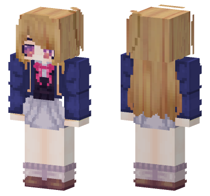 Hoshino Ruby Minecraft Bedrock skin