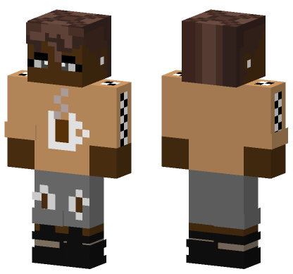 Hot Coffee Updated Minecraft Bedrock skin