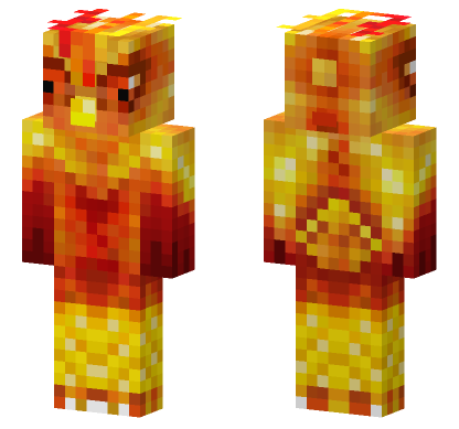 Hot Fire Skin Minecraft Bedrock skin