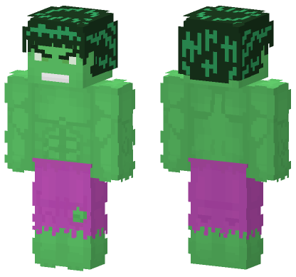 Hulk Classic Skin Minecraft Bedrock skin