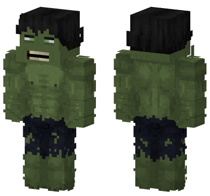 Hulk Marvel Comics Minecraft Bedrock skin