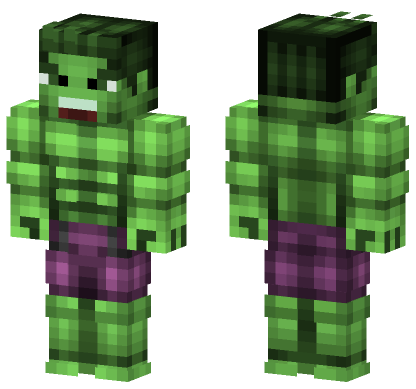 Hulk Skin Minecraft Bedrock skin