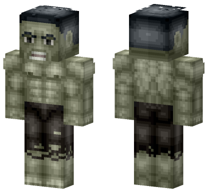 Hulk Thor Ragnarok Bruce Banner Minecraft Bedrock skin