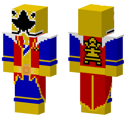 Hyper Shinken Gold Minecraft Bedrock skin