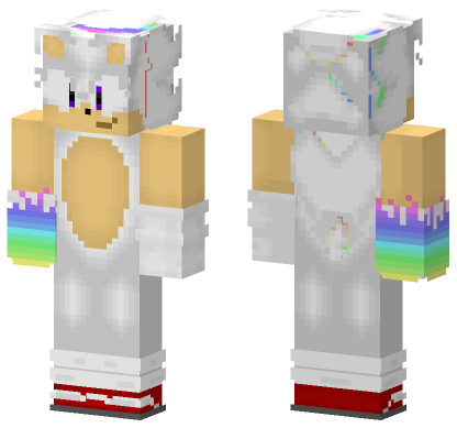 Hyper Sonic HD Minecraft Bedrock skin