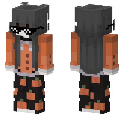 Hyty Pumpkin Outfit Minecraft Bedrock skin