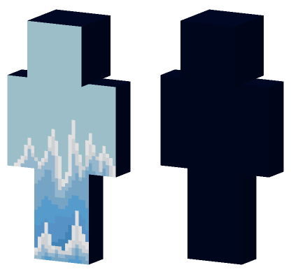 Ice Biome Pixel Art Minecraft Bedrock skin