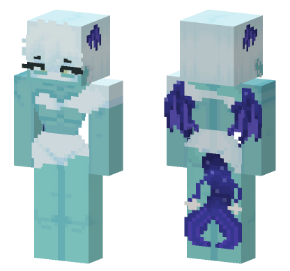 Ice Cream Girl Minecraft Bedrock skin