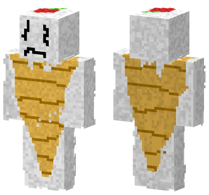 Ice Cream Man Skin Minecraft Bedrock skin