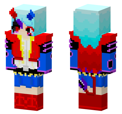 Ice The Revenge Demon Minecraft Bedrock skin