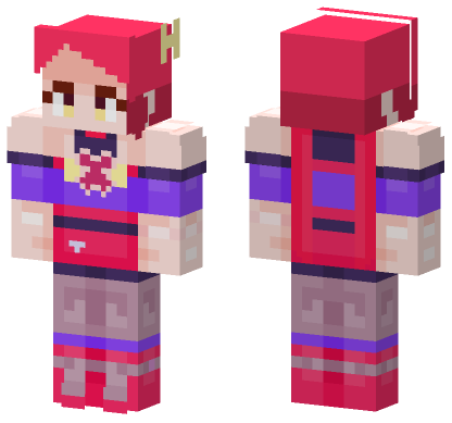 Ichijouji Sakura Himitsu No Aipri Minecraft Bedrock skin