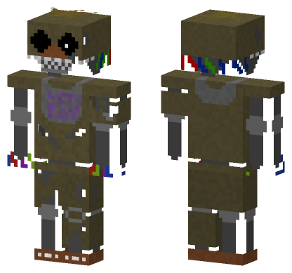 Ignited Chica Minecraft Bedrock skin