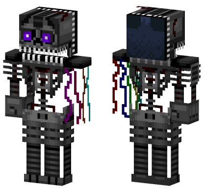 Ignited Nightmare Bonnie Minecraft Bedrock skin