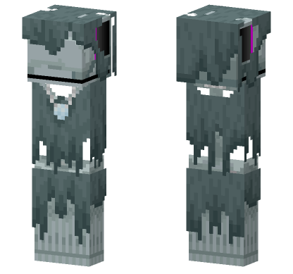 Ignited Skeleton Raptor Demon Minecraft Bedrock skin