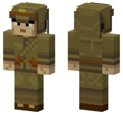 Imperial Japanese Soldier Minecraft Bedrock skin
