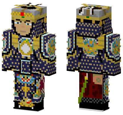 Improved Late Qing Manchu Guard Minecraft Bedrock skin