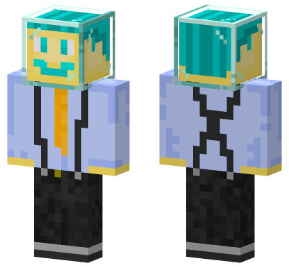 Informal Engineer With Glass Block Minecraft Bedrock skin