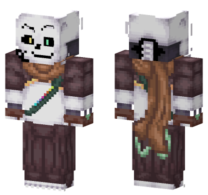 Ink Sans New Design Minecraft Bedrock skin