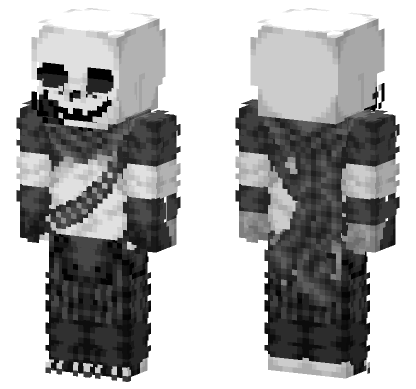 Ink Sans Undertale Skin Minecraft Bedrock skin
