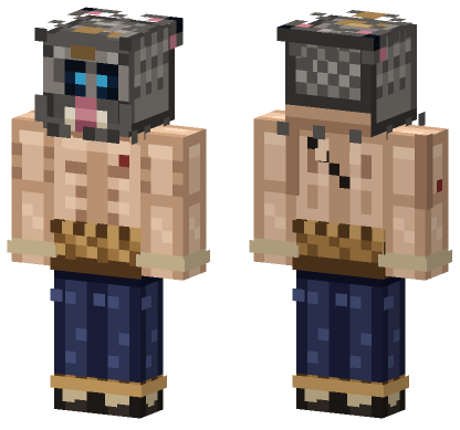 Inosuke Hashibira Minecraft Bedrock skin