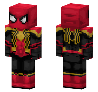 Integrated Suit Spider-Man Minecraft Bedrock skin