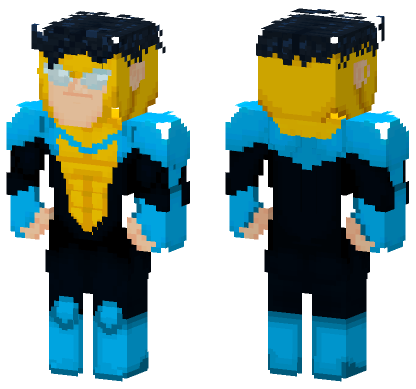 Invincible Design Skin Minecraft Bedrock skin