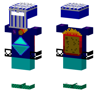 Invincible Invisible Skin Minecraft Bedrock skin