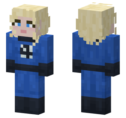 Invisible Woman Minecraft Bedrock skin