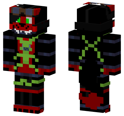 Iris The Animatronic Fox Minecraft Bedrock skin