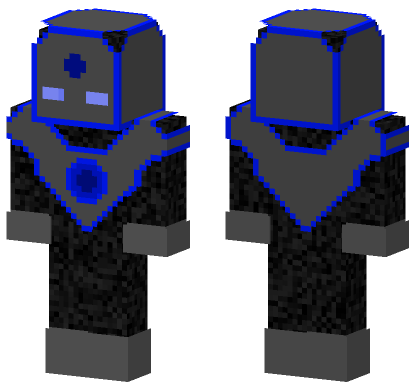 Iron Blue Skin Minecraft Bedrock skin