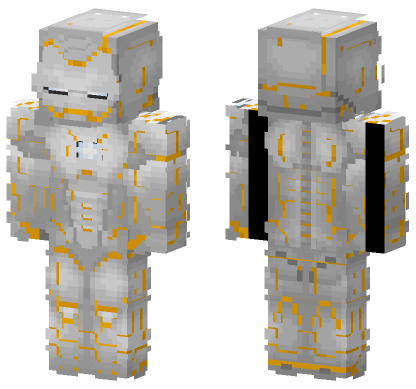 Iron Man Golden Sunlight Minecraft Bedrock skin