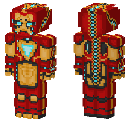 Iron Man In My Style Minecraft Bedrock skin