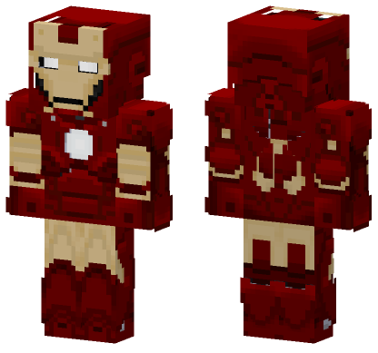 Iron Man Mark 3 Minecraft Bedrock skin