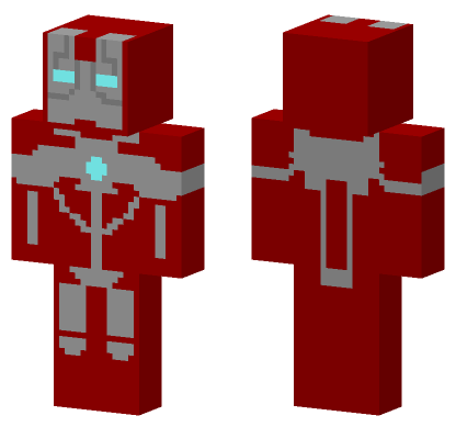 Iron Man Mark 5 Minecraft Bedrock skin