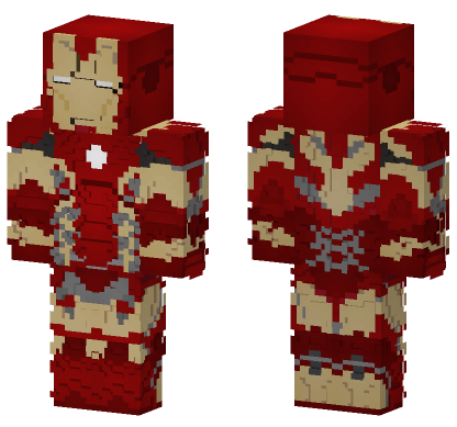 Iron Man Mark XLIII Minecraft Bedrock skin