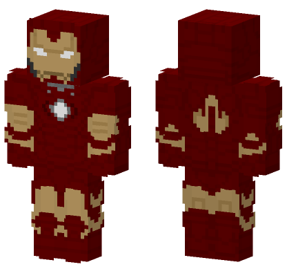 Iron Man Mk 3 Minecraft Bedrock skin