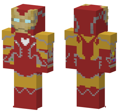 Iron Man Mk 85 Minecraft Bedrock skin