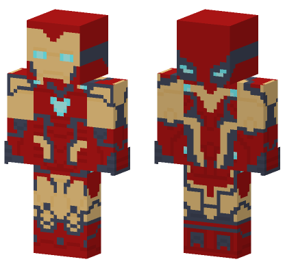Iron Man Mk 85 Minecraft Bedrock skin