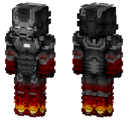 Iron Man Mk22 Hotrod Minecraft Bedrock skin