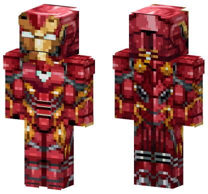 Iron Man Mk50 Infinity War Minecraft Bedrock skin