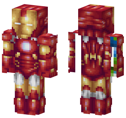 Iron Man Secret Santa Minecraft Bedrock skin