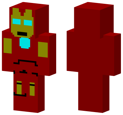 Iron Man Suit Minecraft Bedrock skin