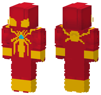 Iron Spider-Man Skin Minecraft Bedrock skin