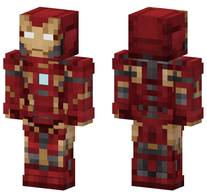Iron Suit 3 Minecraft Bedrock skin