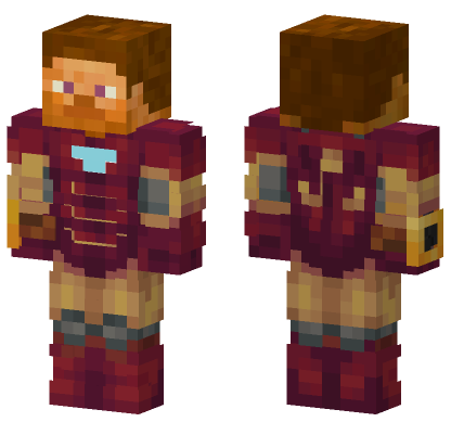 Iron Suit 7 Minecraft Bedrock skin