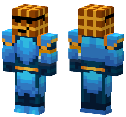 Isaacthewaffle Waffle Hat Minecraft Bedrock skin